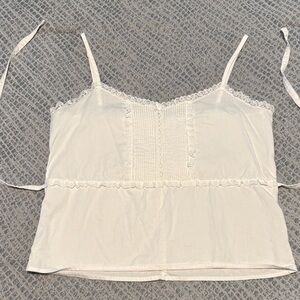 Brandy Melville White Lace Camisole